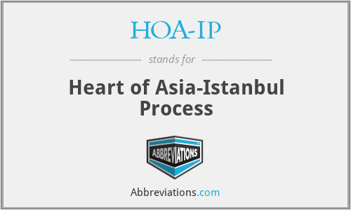 What is the abbreviation for heart of asia-istanbul process?